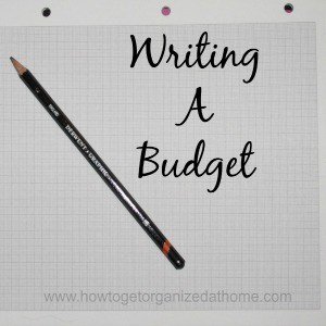 How To Write A Budget