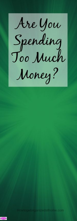 When you are spending too much money on things that you don't need like clothes, food, and other non-essentials, you must stop spending and take action.