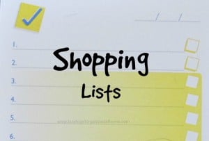 Organizing Your Weekly Shop