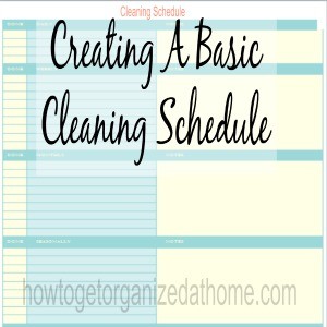 Creating A Basic Cleaning Schedule