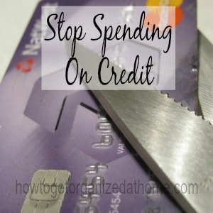 Stop Spending On Credit