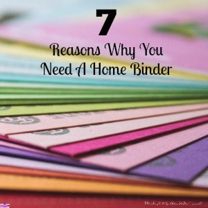 Why you need a home binder is simple! If you are looking to live a more organized life at home and working together as a family unit.