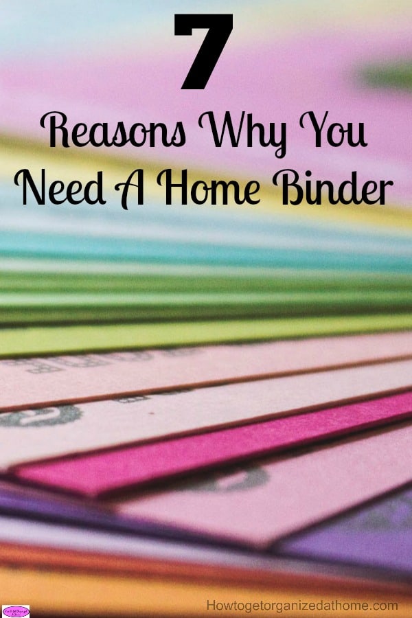 Why you need a home binder is simple! If you are looking to live a more organized life at home and working together as a family unit.