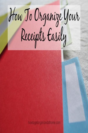 Organize your receipts doesn't have to be difficult. There are ways that yo can organize them so they make sense to you and you understand the process.