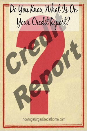 Do You Know What Is On Your Credit Report?