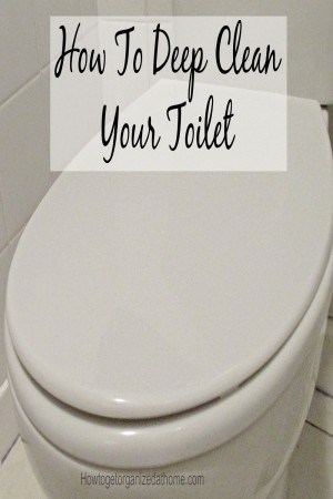 How to deep clean your toilet and doing it with natural products is really easy and healthier for the environment and your health too.