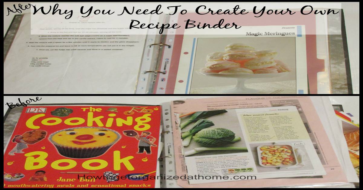 Create A Recipe Binder - How To Get Organized At Home