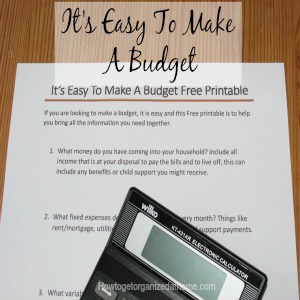 It's easy to make a budget, the hardest part is sticking to the budget! If you need help to make a budget check out this article! Free Printable too!