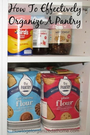 How to organize a pantry effectively isn't difficult once you have a system that works, this can take time to implement. Click the link to continue reading.