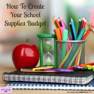 Do you normally put school supplies on credit? Take action now and create your budget!