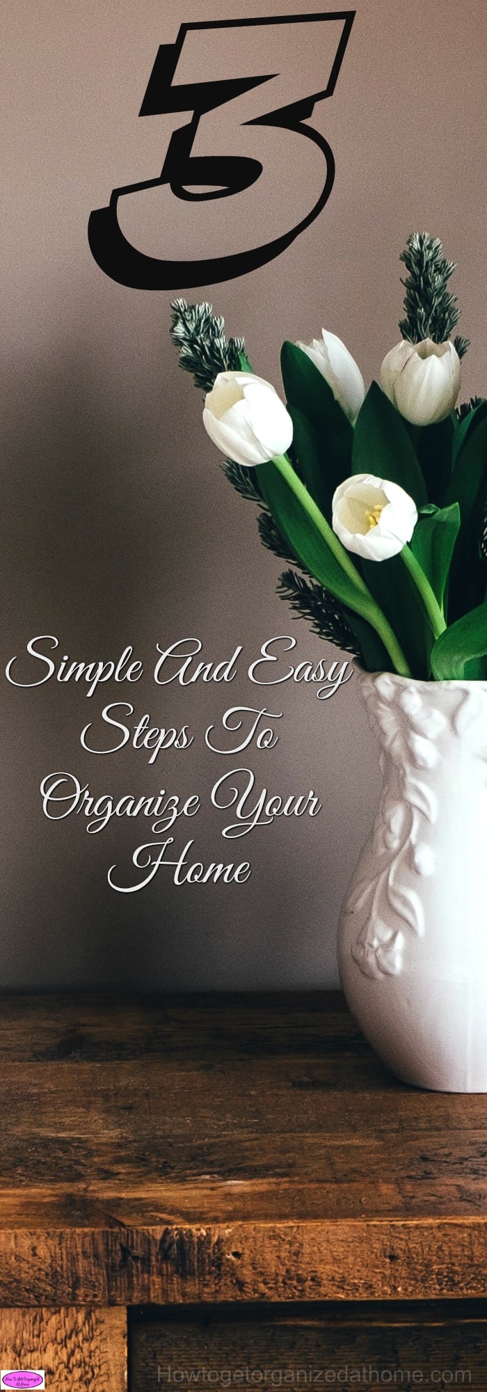 If you are looking for simple and easy steps to organize your home, this is the right place! Just 3 things and you will have an organized space!