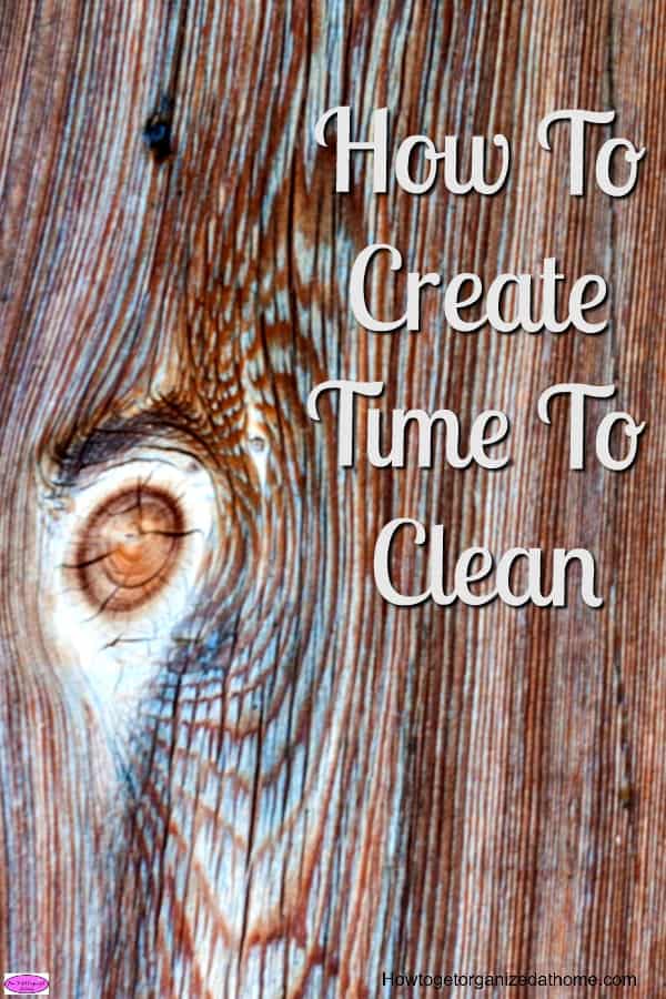 How you create time to clean is not difficult if you change your approach and concept of cleaning. Look at it as something positive for yourself!