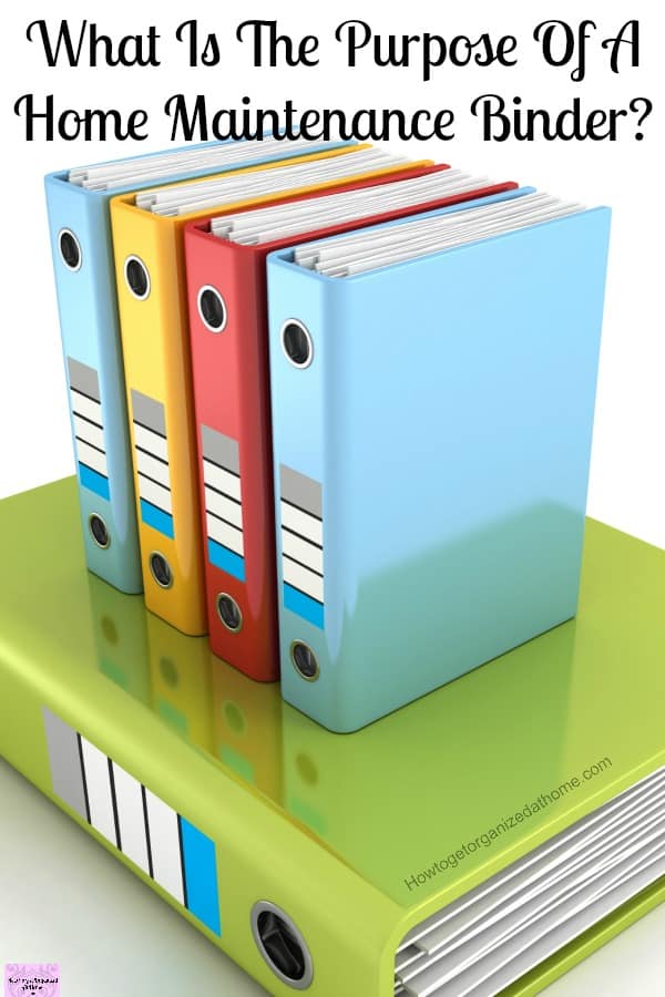 Your home maintenance binder is how you take control of the maintenance of your home!