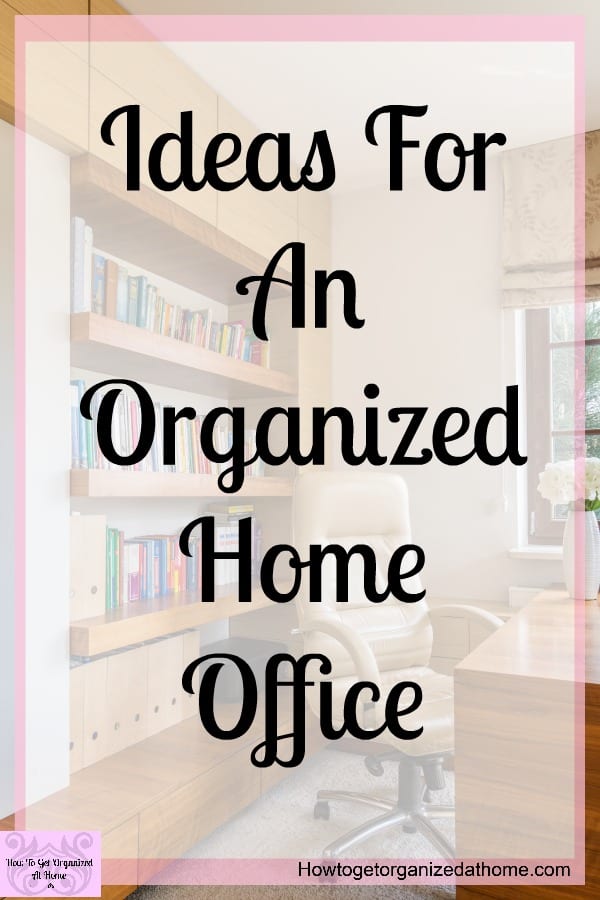 Tips and ideas on how to organize your home office. These tips will make you proud of your home office not shutting the door! They are simple and easy to follow ideas that you will love!