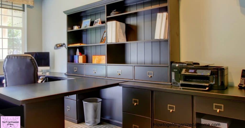 Do you want an organized home office? These tips and ideas will help!