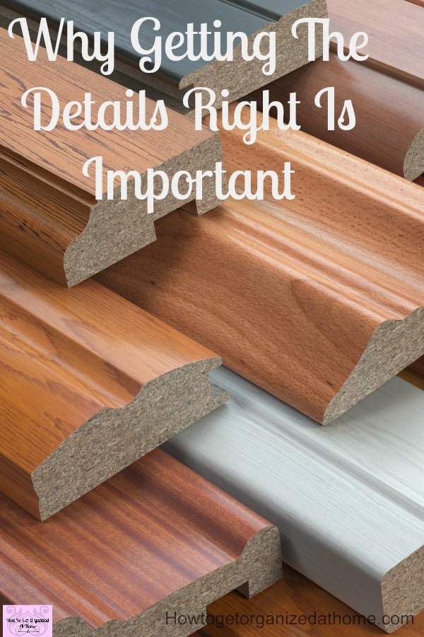 Getting the small details right is important in any project, these little details like the right artwork or the right colour on the walls is important, they can bring a project to completion!