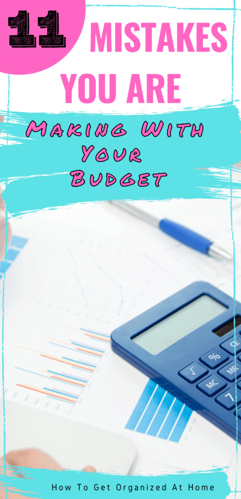 common budgeting mistakes