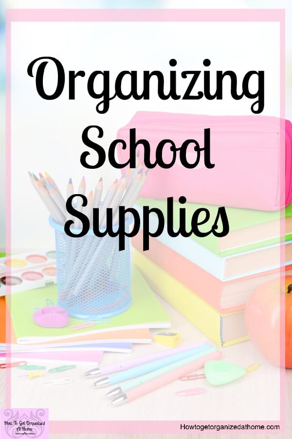 how to organize your stuff for school for teens