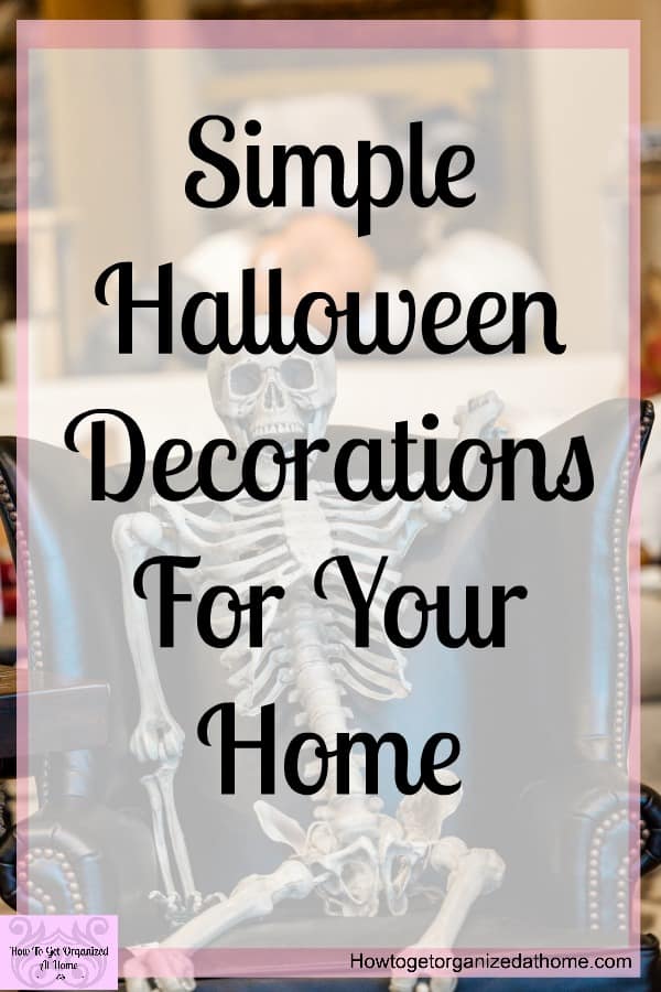 Simple Halloween decoration ideas that you can make or buy, I give you both options so I know you will find something you love! They are super simple DIY ideas that you can make with family, or if you are short on time you can buy things too!