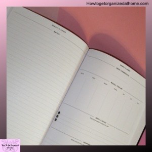 Weekly planning pages for the Effici Planner