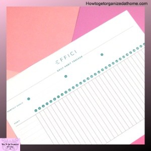 Habit tracker for the Effici Planner