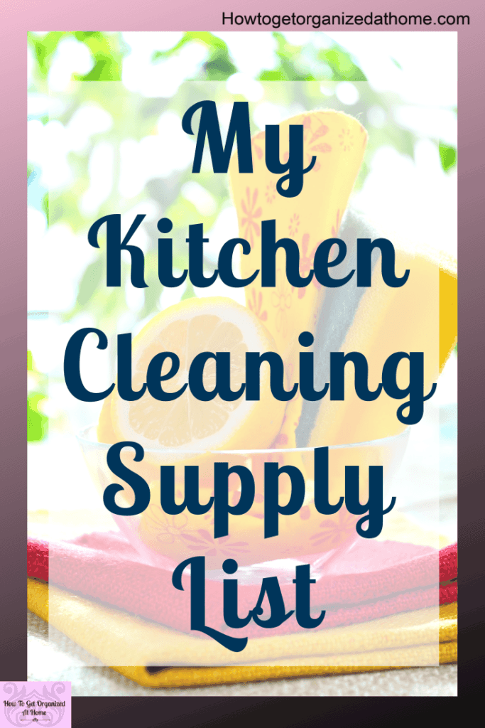 Are you unsure what products you need for cleaning your kitchen? Click and read the products I use to keep my kitchen clean the easy way. #cleaning #kitchen #kitchencleaning