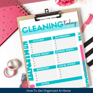 cleaning today printable. Free cleaning printable to get your cleaning started.