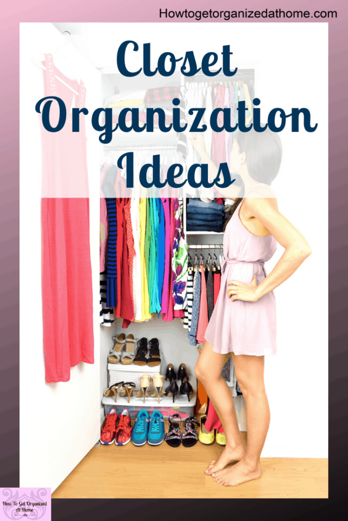 Creating an organized closet doesn't have to be difficult, these tips and ideas will help you create bedroom storage solutions that will work for you. #organize #closet #closetorganization