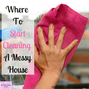 It's difficult to clean a messy home take the time to tidy your home daily to help when you need to clean.