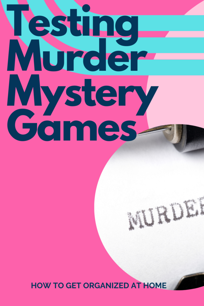Finding The Best Murder Mystery Games