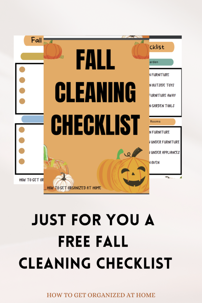 Fall Cleaning Checklist For You
