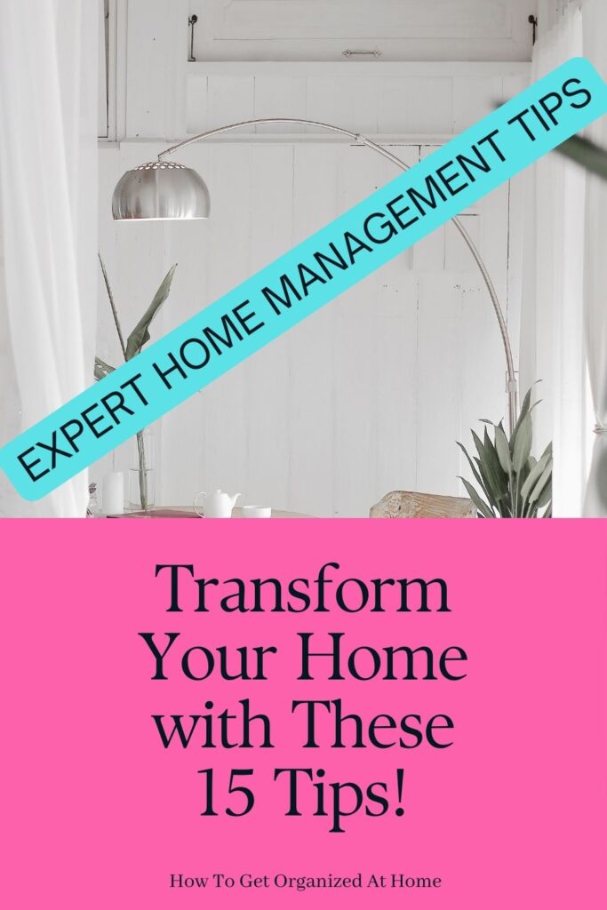 15 Home Managment Tips