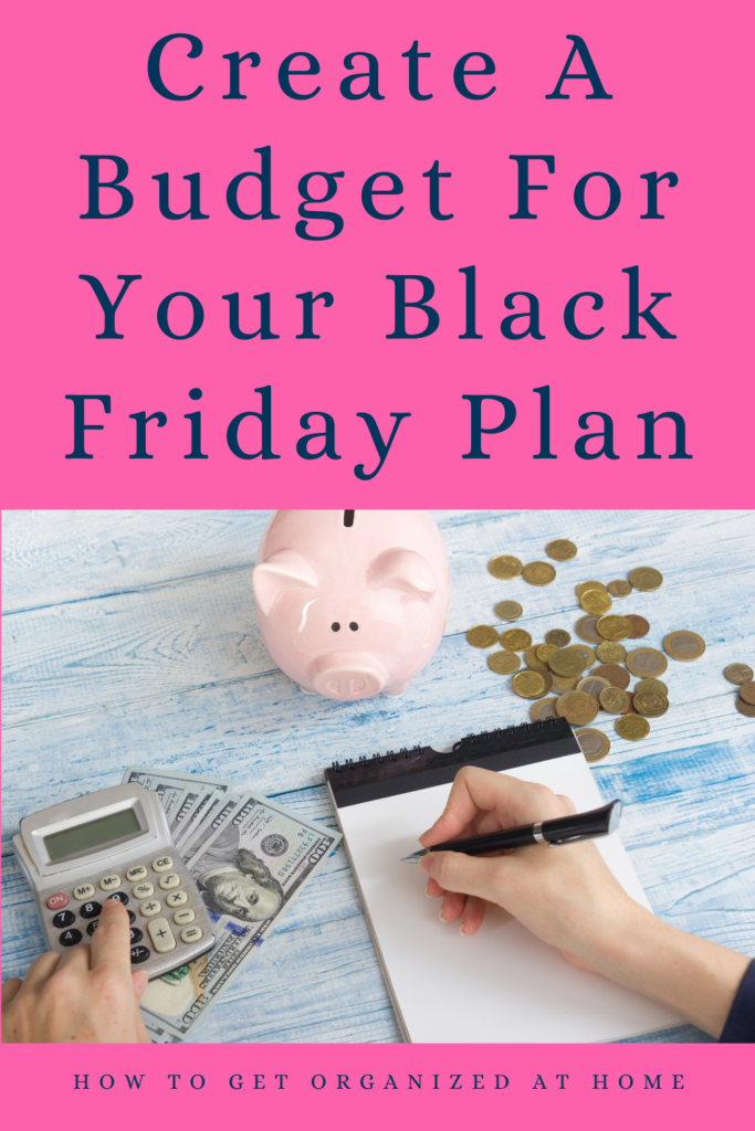 Create A Budget For Your Black Friday Plan