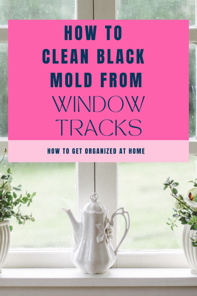 how to clean black mold from window tracks