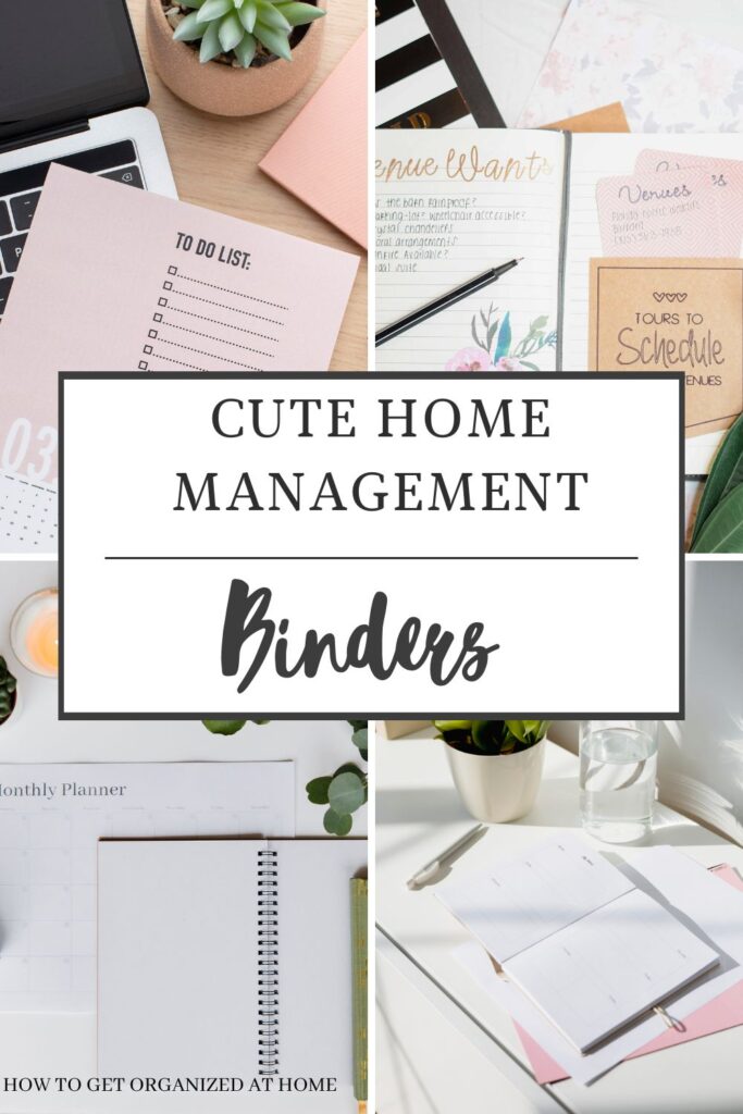 Cute Home Management Binders