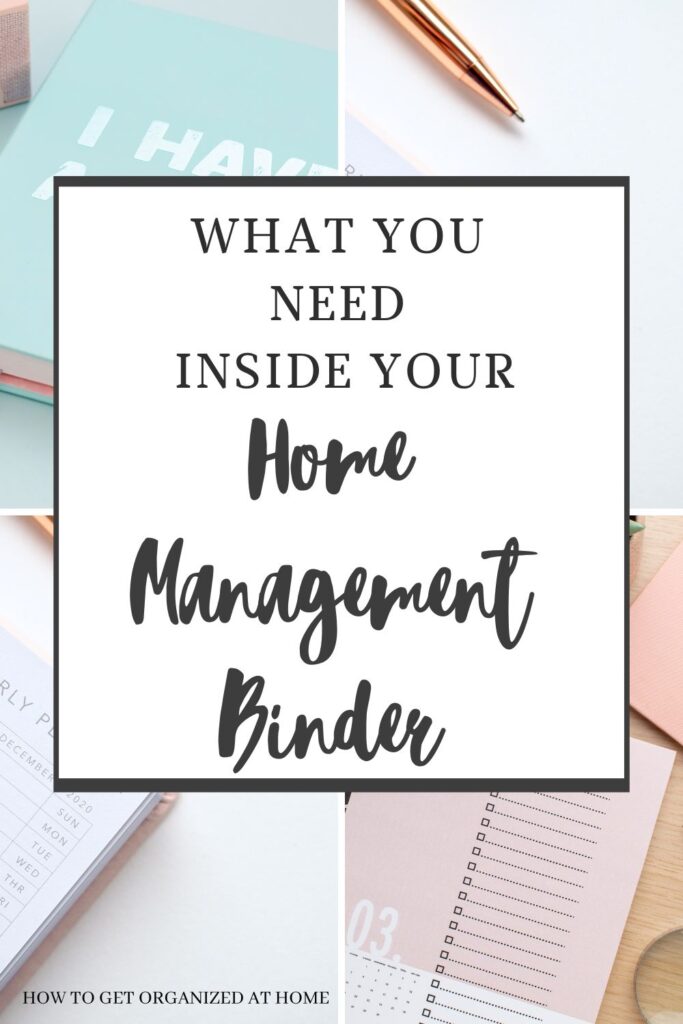 What You Need Inside Your Home Management Binder