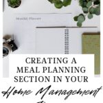Creating A Meal Planning Section In Your Home Management Binder