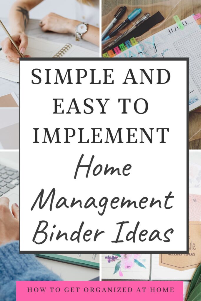 Simple And Easy To Implement Home Management Binder Ideas