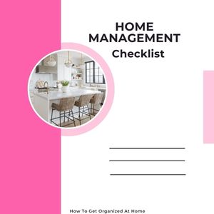 Household Essentials Checklist House Planner Home Management