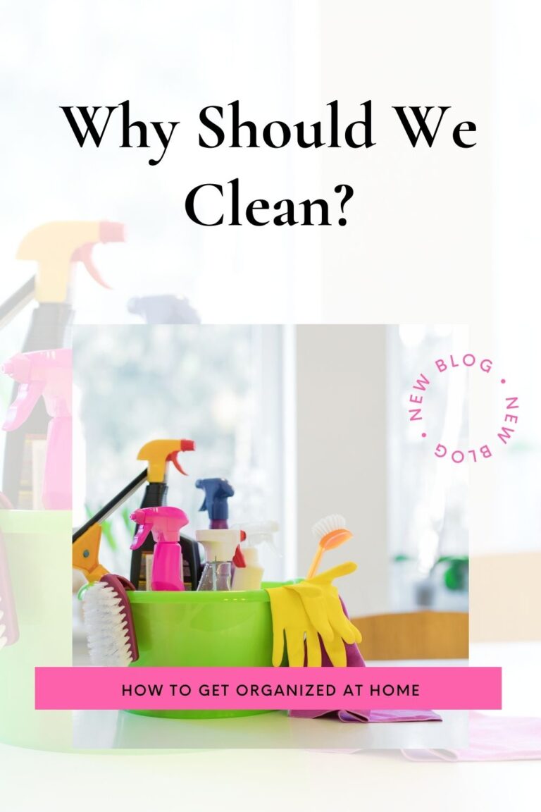 Why Should We Clean Our Homes - How To Get Organized At Home