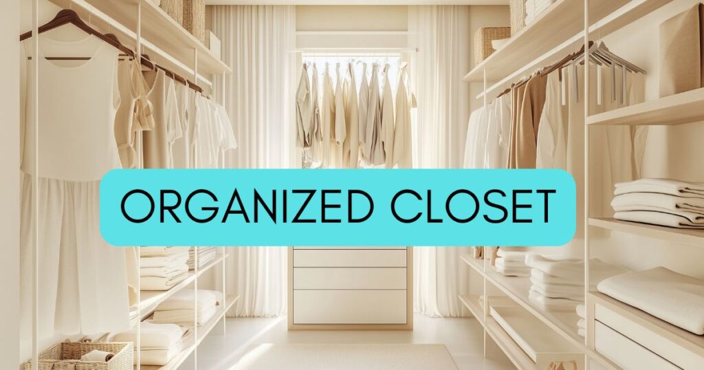 perfectly organized closet